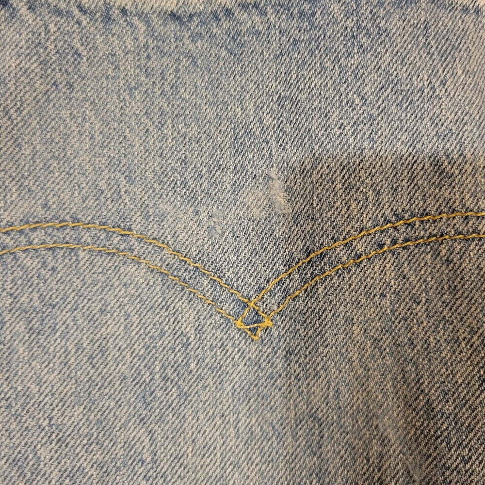 541 Washed Denim Levi Jeans 36 x 34 - Picture 4 of 6